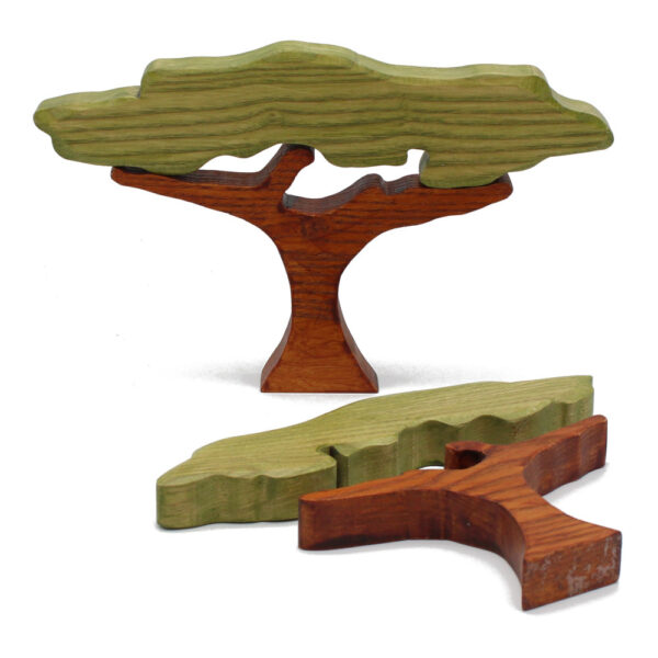 Two Acacia Trees Wooden Figures 001 by Good Shepherd Toys