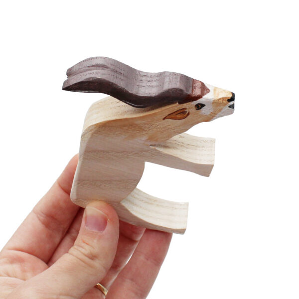 Addax Wooden Figure in Hand - by Good Shepherd Toys