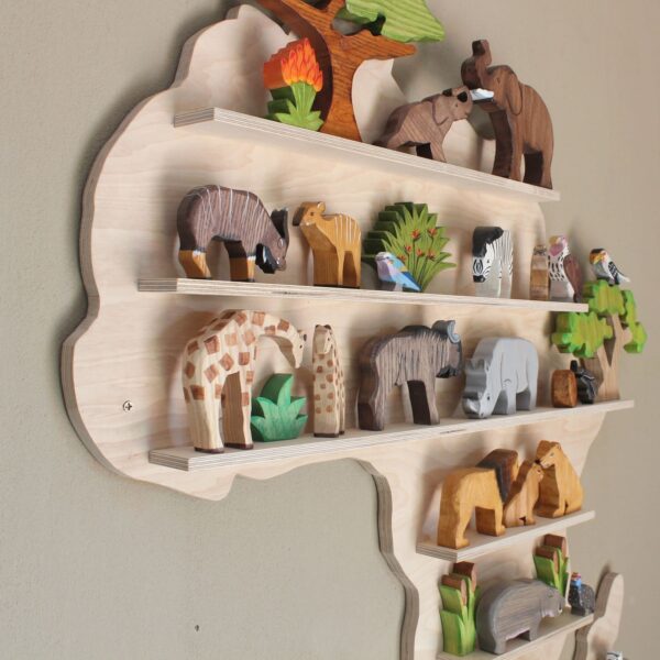 Tree Piece Africa Shelf with Good Shepherd Toys Animals and Scenery - Angle