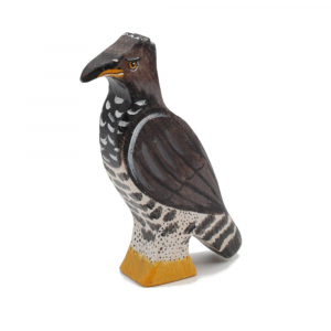 African Crowned Eagle / Medium Size Wooden Bird