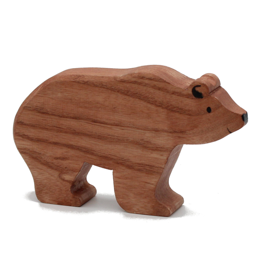 Brown Bear Wooden Figure