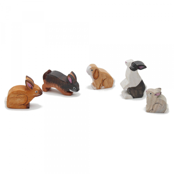 Bunnies Set of Five - by Good Shepherd Toys
