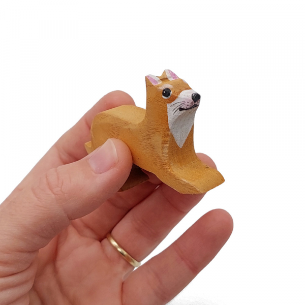 Chihuahua wooden dog in Hand by Good Shepherd Toys