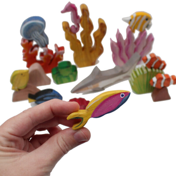 Coral Reef Bartlett's Anthias in Hand - By Good Shepherd Toys