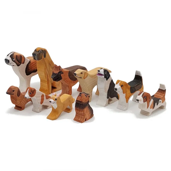 Wooden Dog Set - Row - by Good Shepherd Toys