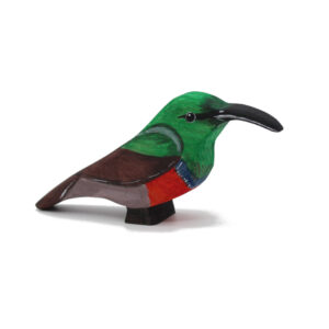 Double-Collared Sunbird / Medium Size Wooden Bird