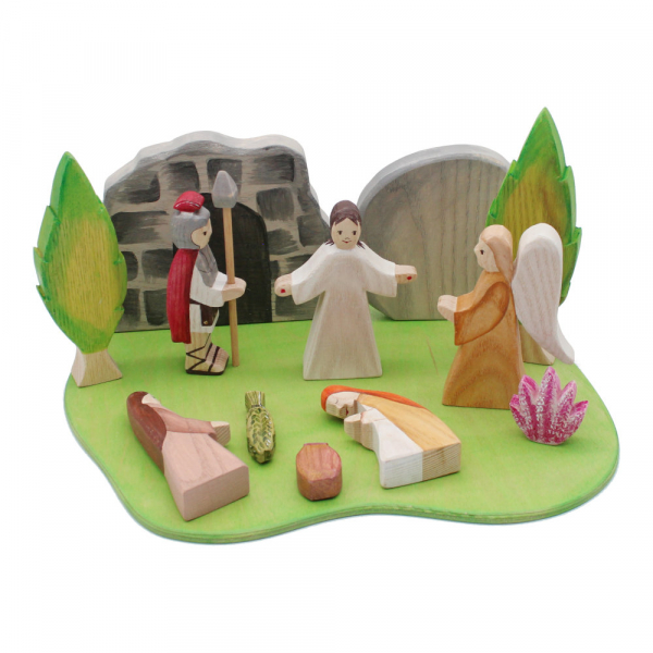 Easter Set 2020 - Flat lay Wooden Figures - by Good Shepherd Toys
