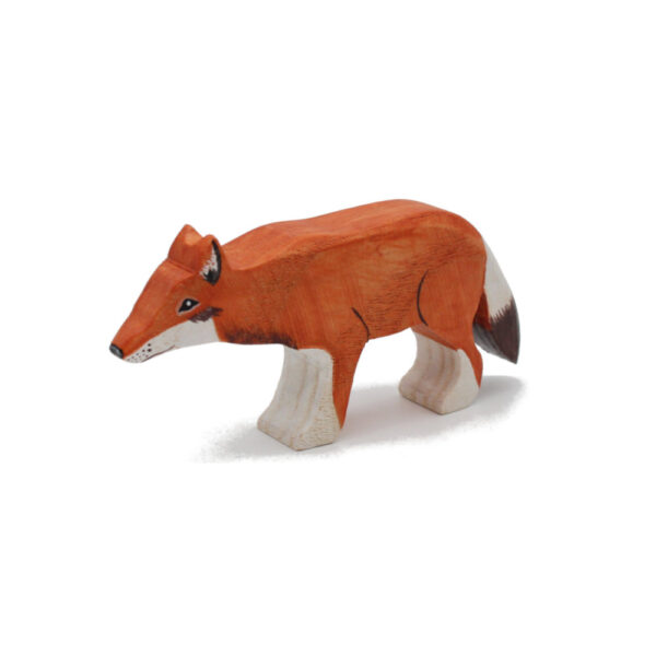 Ethiopian Wolf Wooden Figure - by Good Shepherd Toys