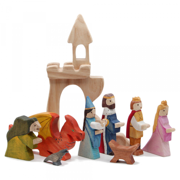 Fairytale Starter Set - 10 Shaped Wooden Figures 2 - by Good Shepherd Toys
