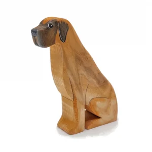 Great Dane Wooden Dog Figure