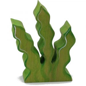 Green Seaweed Wooden Figure