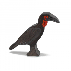 Ground Hornbill / Medium Size Wooden Bird