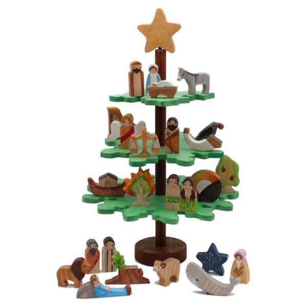 Wooden Jesse Tree Half Complete - By Good Shepherd Toys