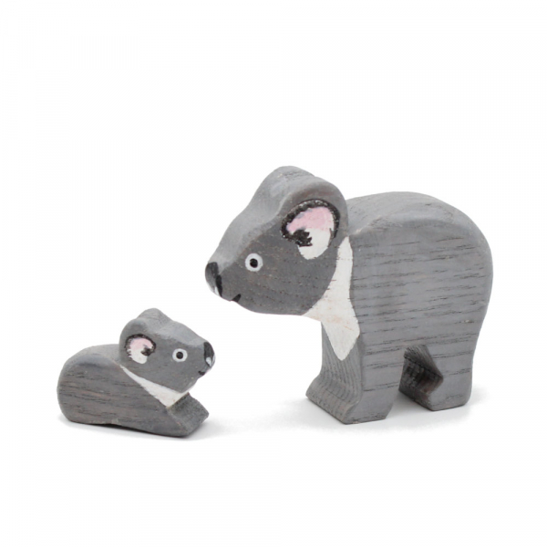 Koala Bear with Baby Wooden Figures 001 - by Good Shepherd Toys