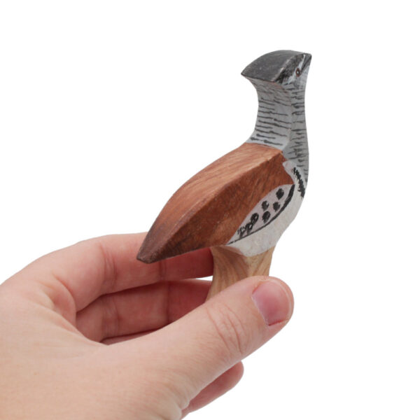 Kori Bustard Wooden Bird In Hand by Good Shepherd Toys