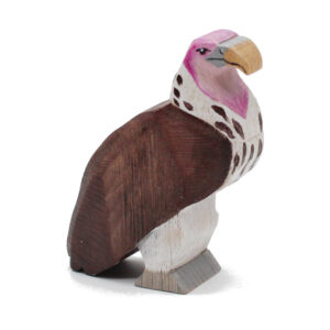 Lappet-faced Vulture Wooden Figure