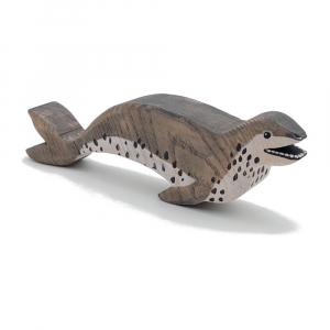 Leopard Seal Wooden Figure