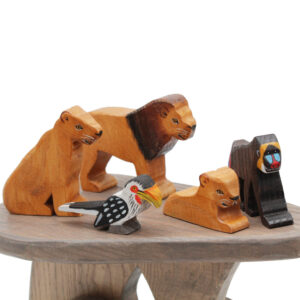 Lion King Set / 20 Wooden Animals and Scenery Pieces