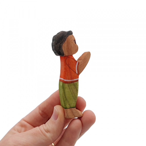 Little Boy with Dark skin in Hand - by Good Shepherd Toys