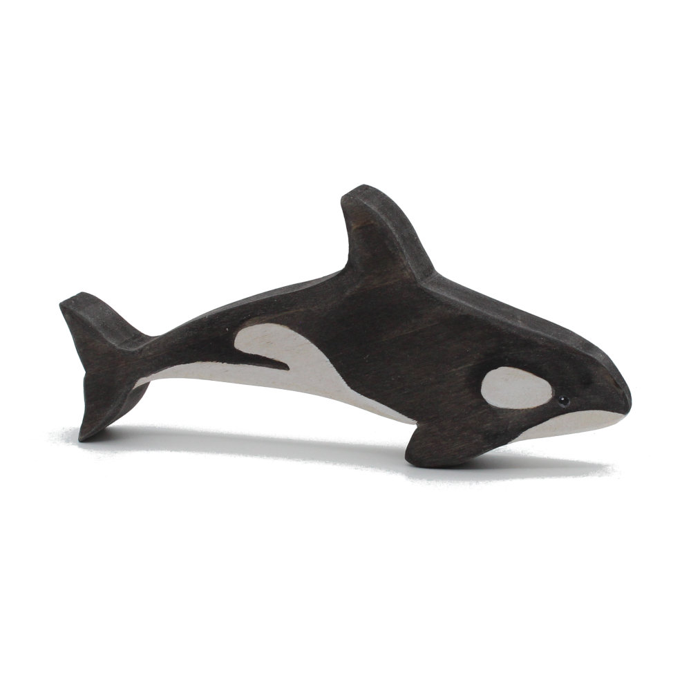Orca Wooden Figure