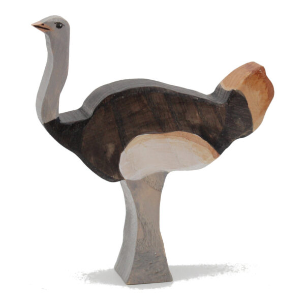 Ostrich Male Wooden Bird Figure by Good Shepherd Toys