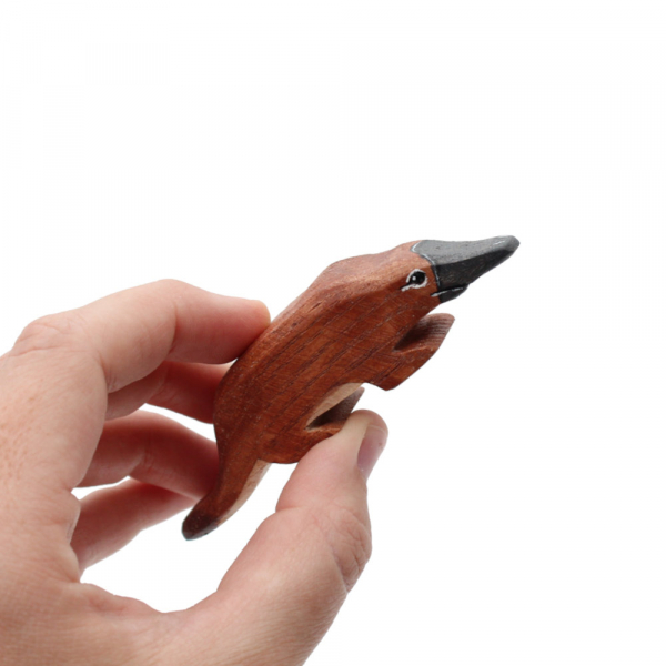 Platypus Wooden Figure in Hand - by Good Shepherd Toys