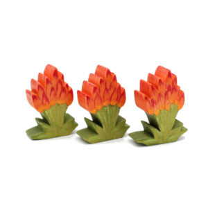 Red Hot Poker Plant Wooden Scenery Set (3 Pieces)