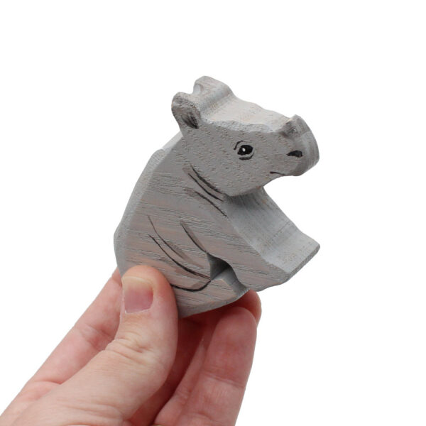 Rhino Baby Figure in Hand - by Good Shepherd Toys