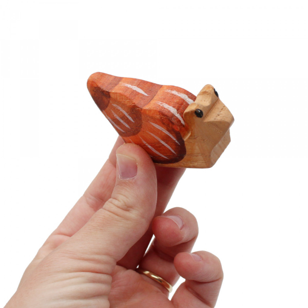 Sea Snail In Hand Wooden Figure by Good Shepherd Toys