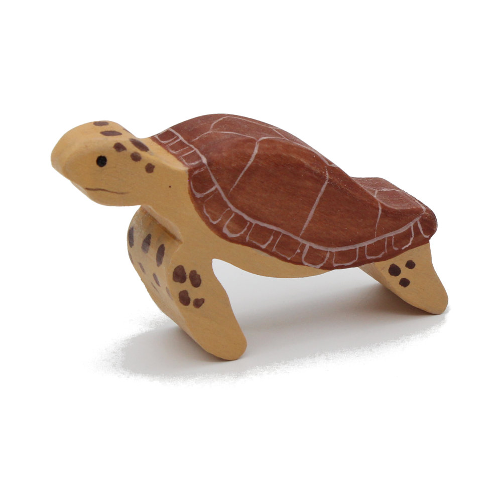 Sea Turtle Wooden Figure