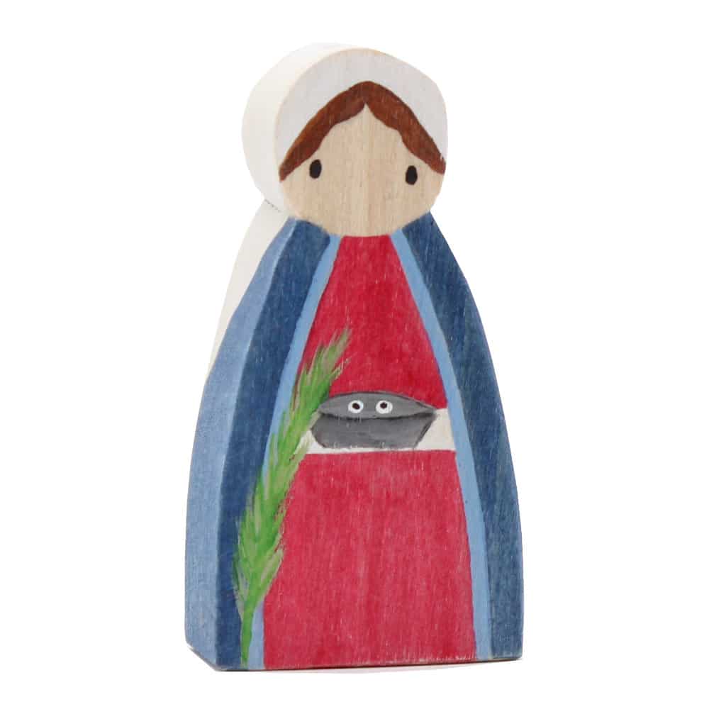St Lucy Pocket Saint figure