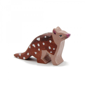 Tiger Quoll Wooden Figure