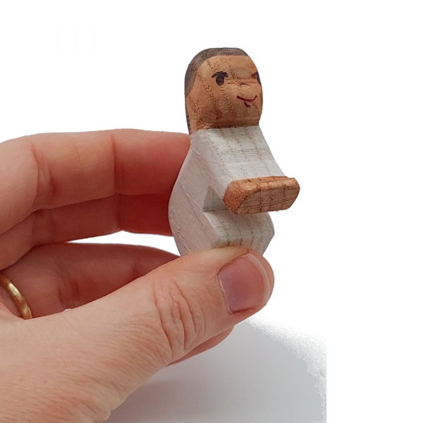 Toddler with Dark skin in Hand - by Good Shepherd Toys